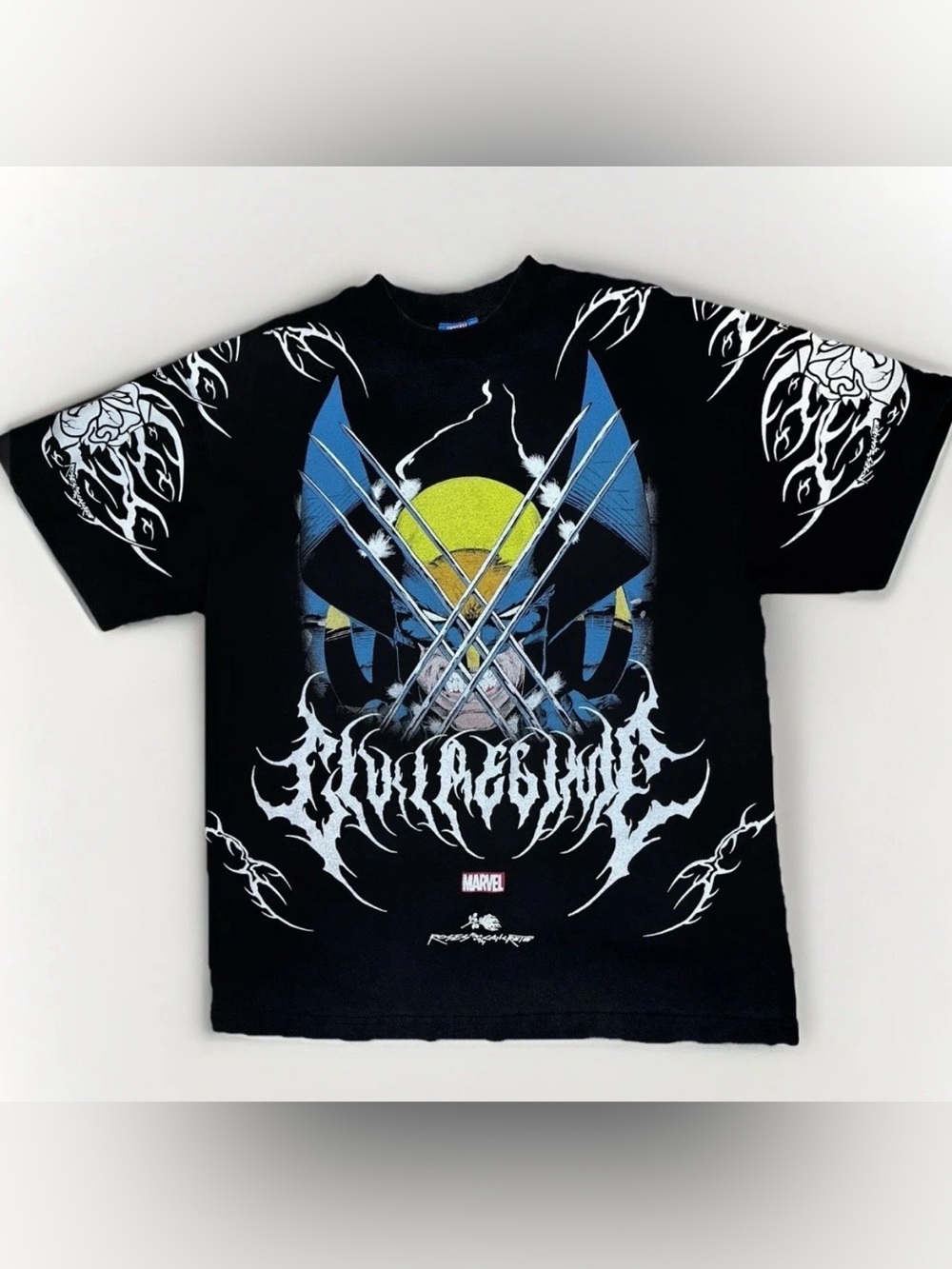 Civil Regime x Marvel Wolverine T Shirt Mens Small Black Graphic Streetwear